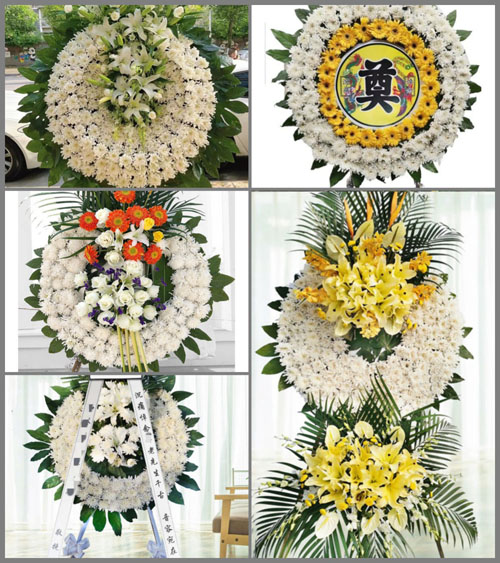 四川成都邛崃市回龙镇大塘村花圈速递